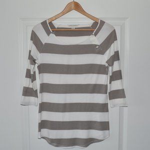 Banana Republic 3/4 Sleeve Stripped Top